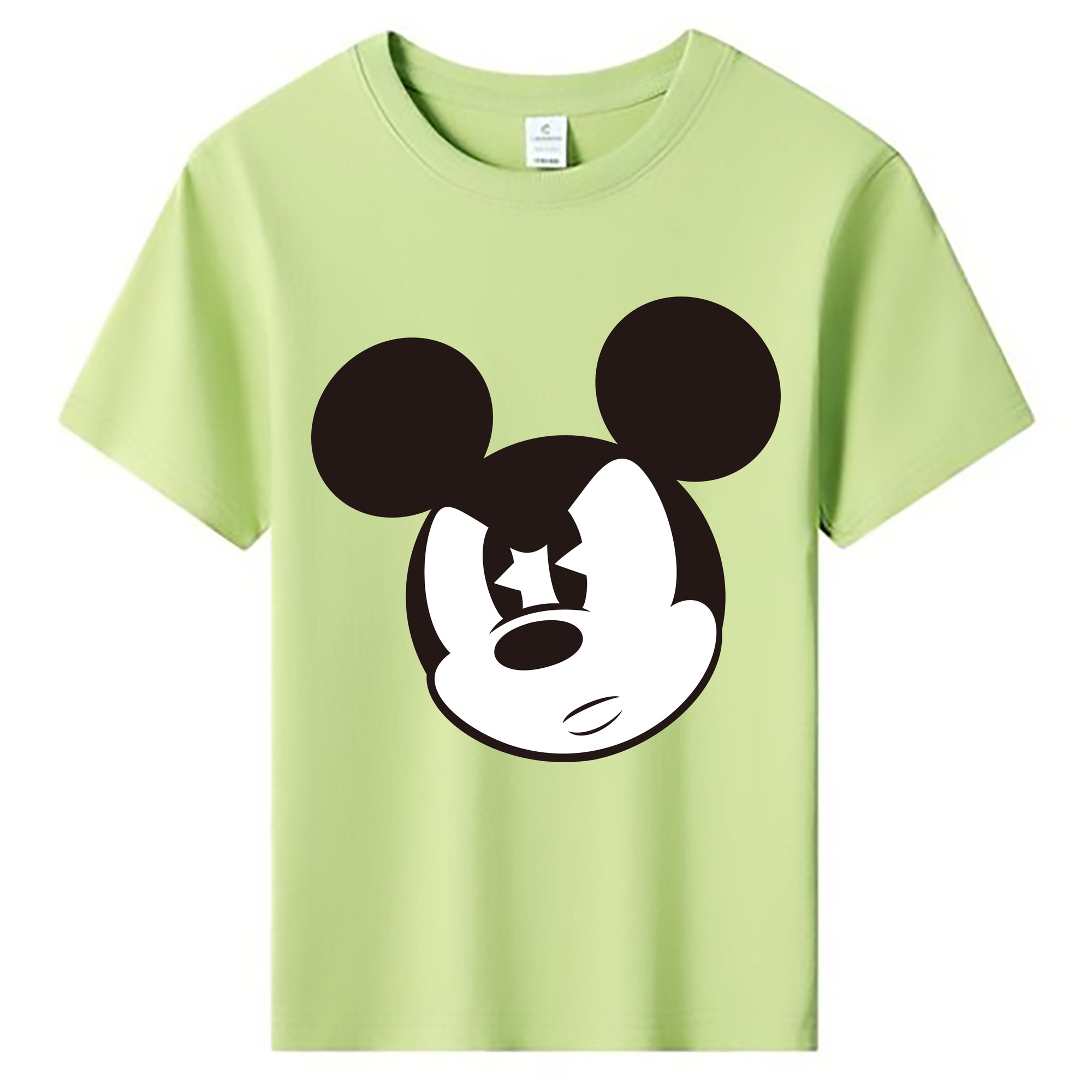ミッキーマウス Mickey Mouse 綿100％キッズTシャツ（フロントプリント）